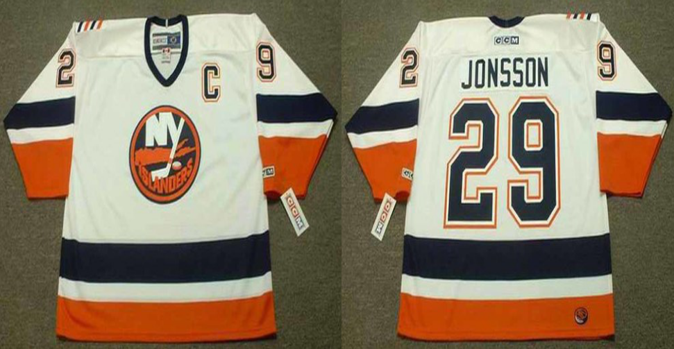 2019 Men New York Islanders #29 Jonsson white CCM NHL jersey->new york islanders->NHL Jersey